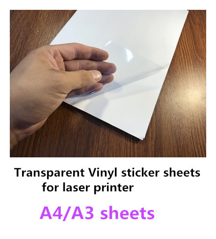 A4/A3 size clear vinyl sticker for lable laser printer - AliExpress